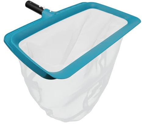 POOLWHALE Professional Pool Skimmer Net, Upgraded Extra Wide Scoop Edge, Swimming Leaf Rake with Ultra Fine Mesh Deep Nylon Net Bag - Pool Nets for Cleaning Leaves, Debris (Not Pole)