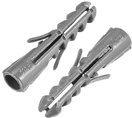 10 Stück, Mauerwerksschrauben for Ziegelwände, selbstschneidende Schrauben, M4, M5, M6, M8, M10, M12, M14, Wandankerbolzen aus Kunststoff, Dehnungsrohr, Säulen, Betonwanddübel, Rahmenbefestigungen, Ro