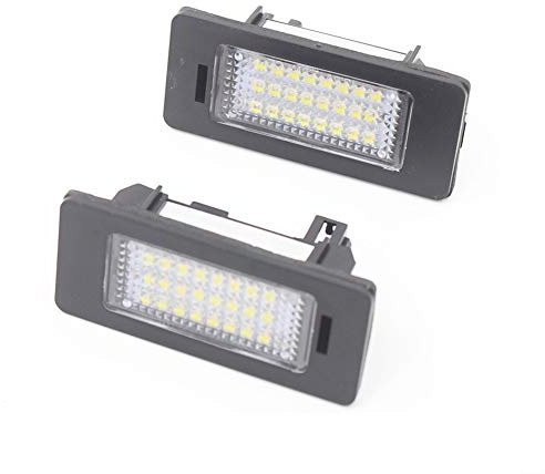 Kennzeichenbeleuchtung,Kennzeichenleuchte 2 stücke Super Helle Nummernkennzeichen für Skoda Octavia 3 Superb B6 Rapid Combi Yeti 5l Fabia Mk2 Mk3