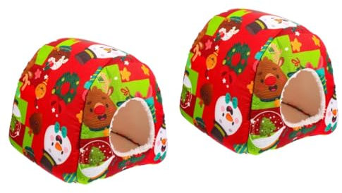 Supvox 2stücke Guinea Pig Für Kleintiere Bequemer Schlafplatz Für Hamster Zwerghamster Und Ähnliche Haustiere Weichem Material Für Herbst Winter
