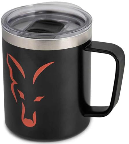 Fox Stainless Thermal Mug - Angeltasse, Tasse für Angler, Kaffeetasse, Becher