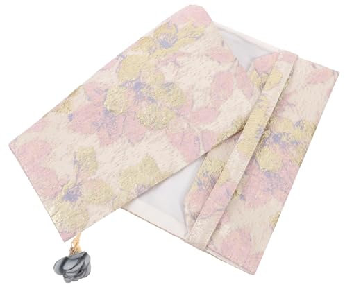Lurrose Stoffbuchumschlag Mit Blumenmuster Verstellbarer Buchhülle Aus Satin Notizbücher Doppelseitig Bedruckt Schutzhülle Für Lehrbücher Und Tagebücher