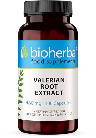 Valeriana - Integratore Alimentare Forza Extra Alta 480 mg - 100 Compresse - Integratore Erboristico Naturale per il Relax, Sollievo dallo Stress e Supporto al Sonno di BIOHERBA