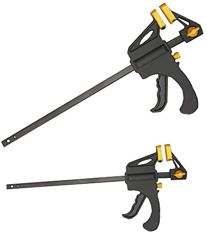 Bench Clamps 3/4/5pcs 6inch or 4inch F Style Bar Woodworking Clamps Quick Ratchet Release DIY Carpentry Hand Tool for Workbench, Woodworking, Home Workshop and DIY Clamps (Size : 4pcs 4inch cl(3pcs 6i