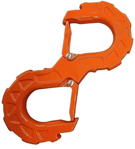 JBJXFAMAY Anhängerkupplung S-förmiger Haken Schnellrettungsschäkel 4x4 Anhängerschäkel Mit Automatischer Seilwinde Anhängerkupplung(Orange)