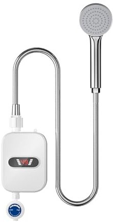 Scaldabagno elettrico, Scaldabagno Istantaneo Doccia Rubinetto Del Bagno Riscaldatore Di Acqua Calda Scaldabagno Elettrico 3500W Riscaldamento Istantaneo Senza Serbatoio per cucina, bagno e lavatrice
