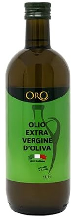 Oro Campania - Olio Extra Vergine di Oliva 100% Italiano, estratto a freddo, fruttato leggero-medio, aromi freschi di olive appena raccolte, gusto equilibrato, 1L