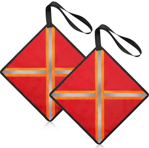 Fanion Pour Kayak, Drapeaux De Sécurité Réfléchissants À Haute Visibilité, 2 Pièces Résistant Aux Déchirures Réfléchissant Pour Remorquage Camion Bateau Sports Nautiques Canoë Adultes