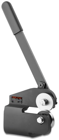 VEVOR Sheet Metal Shear, Throatless Rotary Hand Shear, 16 Gauge Mild Steel Sheet Cutter with 1.5 mm Capacity, with Solid Construction, Mounting Type, for Cutting Steel, Copper, Rebar, and Aluminum