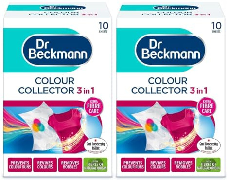 Colour Collector 3-in-1 Laundry Sheets 20 Sheets Anti Dye Transfer Laundry Protection Mixed Wash Safe Prevents Color Runs & Bleeding Colour Collector Sheets for Washing Machine Fabric Care Technology