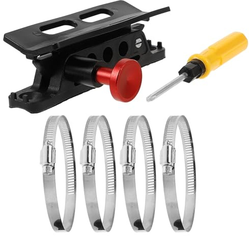 IWOWHERO Support Réglable pour Extincteur de Voiture Alliage Aluminium Robuste avec Clé Fixation Sécurisée pour Véhicule ATV Utv Jk