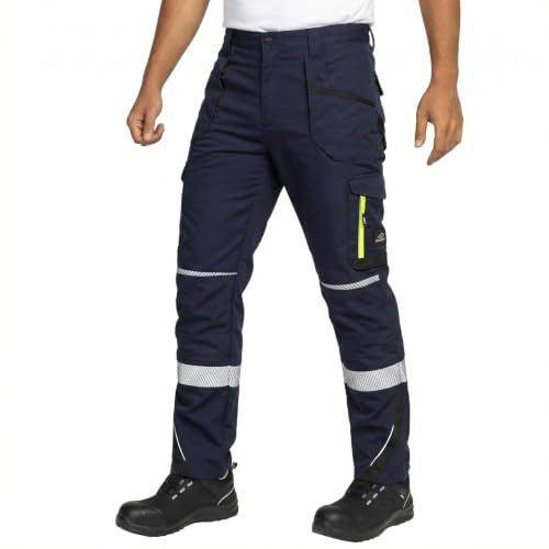 BWOLF Pantaloni da lavoro Drift da uomo, pantaloni da lavoro da uomo, abbigliamento da lavoro da uomo in tessuto ripstop cargo con molte tasche, M