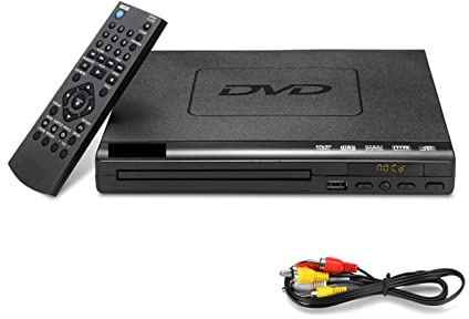 BGAZA 108 0p DVD Spieler for Fernseher Multimedia Digital DVD Discs -Spieler USB/DVD/CD/VCD/SVCD/JEPG/MP3/ Disc -Heimkinosystem