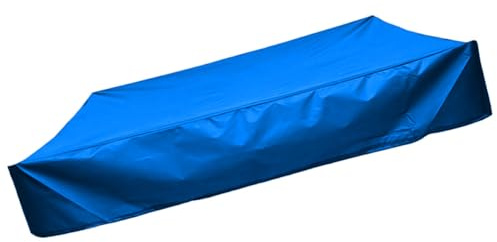 DIYEAH Garden Sandpit Cover Square 180x180cm Blue Sandbox Shade Small Bath Cover for Outdoor ’ Playpit and Backyard Use
