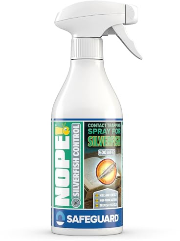 NOPE!® Control de Pececillos de Plata – Spray de Acción por Contacto | Fórmula de Base Acuosa Sin Olores | Especial para Baños, Cocinas y Armarios