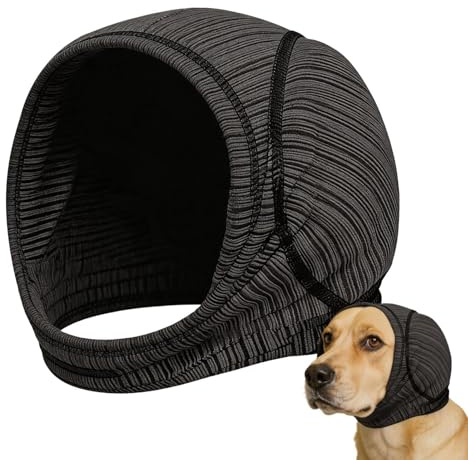 Generisch Paraorecchie per cani per la protezione dal rumore e rumori, calmante, traspiranti, confortevoli, tappi per le orecchie per cani con cancellazione del rumore, per cuccioli, gattini