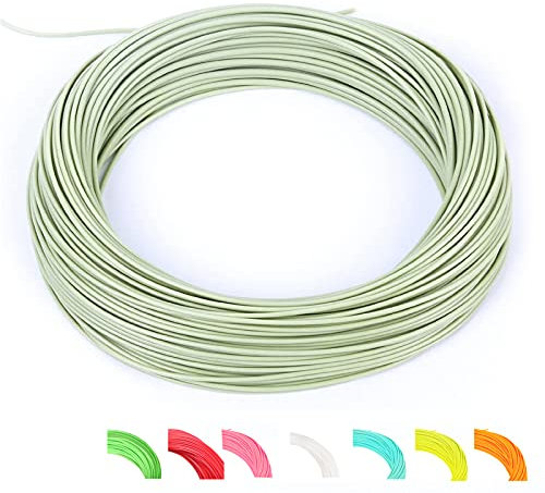 MAXIMUMCATCH Fliegenschnur für Forelle Weight Forward Schwimmende Fliegenfischen Schnur 5 Farbe in 1F-10F (Moss grün, WF2F)