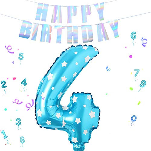 Sunshine smile Palloncino Numero Stelle Blu,Numeri Gonfiabili Compleanno,Palloncino Anno Compleanno,Numero di Palloncini,Decorazioni Compleanno,Numeri Gonfiabili Compleanno