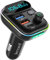 LENCENT Car FM Transmitter, Wireless Bluetooth 5.0 Radio Adapter Car Kit, PD3.0 Type C QC3.0 Car Fast Charger, Hands Free Calling,Support U Disk (BT23)