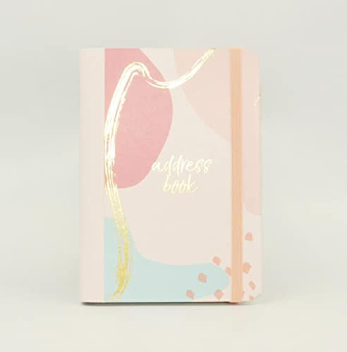 A6-Adressbuch mit Drahtbindung, A-Z-Registerkarten und Telefonnummern, Adressbuch mit Registern, 15 x 11 cm großes Adressbuch mit Hardcover, Adresse, Name und Telefonnummern