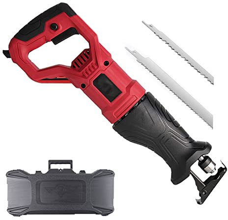 Scie Os Electrique, Multifonction Scie Sabre Domestiques et Commerciales, Couteau Electrique Viande Professionnel pour Côtelettes de Bœuf/Agneau Coupées Rapidement Poisson Surgelé(Color:Red,Size:900W)