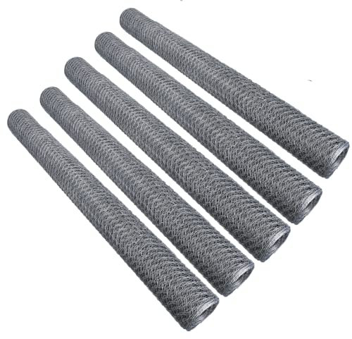 AB Tools Galvaniserad tråd hönsnät staket burar staket 50 m x 0,9 m 13 mm Hex 5-pack