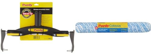 Purdy 14A753018 Roller Frame & 144630184 Roller Sleeve, White, 457 x 19mm (18 x 3/4in)