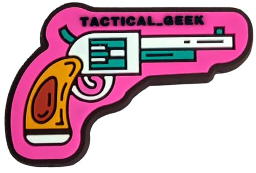 TACTICAL GEEK BG05 3D PVC militära lappar, roliga tecknade serier tryck PVC-gummi 3D moral lapp taktisk kroklapp gummilapp kardborrebandsmärke applikation för EDC-fickorganisatör, hatt.