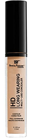 Beauty Forever HD Long Wearing Multi-use Concealer, Emollient Rich Formula, Creamy & Blend-able, 3.5ml (03 LIGHT)