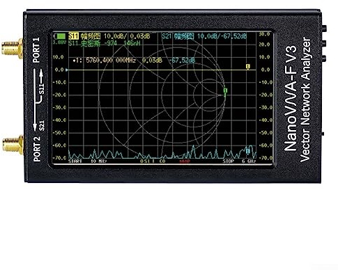 NanoVNA-F V3 4,3 Zoll 6 GHz HF VHF UHF Vektor Netzwerkanalysator Antenne Analyzer SWR