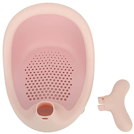 Kleinkind-Vorführstuhl, Liegender Weicher, Sicherer Baby-Badewannensitz für Badezimmer (Rosa)