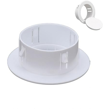 FUBESK Exhaust Hose Flange Wall Mount Connector,40-100mm Decorative Wall Hole Cover Protective Vents Decor Cap Plastic
