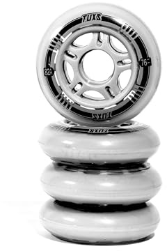 Tuxs Inline Skridhjul 82A Inline X4 Hjul Ersättning Hjul Inline Skridskoåkning Inline Skridskoåkning Inomhus Utomhus (76 x 24 mm)