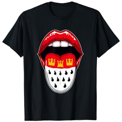 Mund Zunge Wappen Kölle Alaaf Konfetti Karneval Fashingumzug T-Shirt