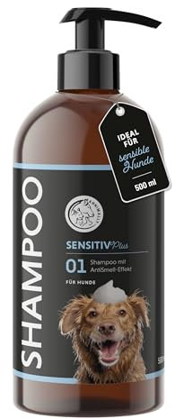 Annimally Sensitiv Plus Shampoo - Natürliches Hundeshampoo für Sensible Hunde & Welpen, Sanfte & ph-neutrale Reinigung mit Kokosöl, ohne Silikone, Parabene & künstliche Duftstoffe - 500 ml