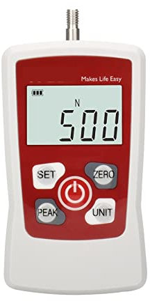 Dynamometer, 500N 50kg 110Lb 1800Oz Digitaler Kraftmesser Push Pull Gauge Tester Tragbarer Kraftmesser mit automatischer LCD-Abschaltung mit Hintergrundbeleuchtung