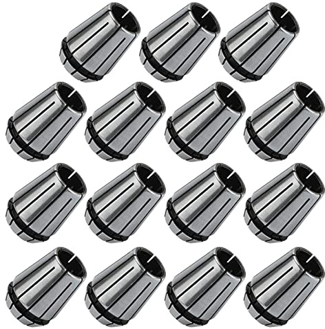 15 Piece ER25 Collet Chuck Set 2mm to 16mm Spring Collet Chucks for CNC Milling Lathe Hardened Precision Ground Self-Release Wide Clamping Range Big Clamping Force