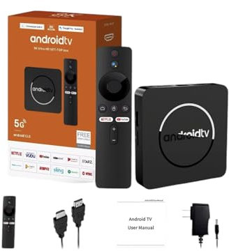 Andriod TV Box 4K Ultra HD With Voice Remote Control Streaming Media Player
