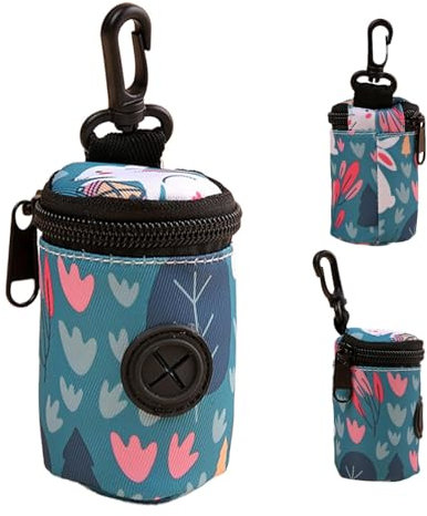 Imtrub Hundekotbeutelhalter | Tragbarer Hundebeutelhalter Hund Gassi gehen Zubehör | Multifunktionaler Hundebeutelspender, Hundekotbeutelhalter für Katze, Hund, Haustier