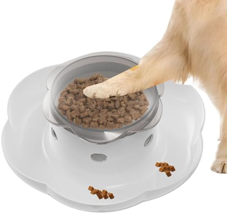 Puzzle Bowl, Slow Dog Bowl - Dog Treat Dispenser | Fun Indoor Dog Toys, Dog Enrichment Toys, Jug