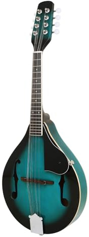 Mandoline acoustique - Instrument de musique - Corps en tilleul - Mandoline à 8 cordes - Pour débutant - Exercice
