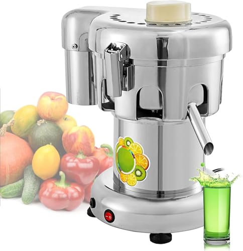 ZJGFCB Presse-Agrumes Commercial, Presse-Agrumes électrique, Presse-Agrumes Centrifuge Robuste, Presse-Agrumes en Acier Inoxydable avec Filtre pour Magasins De Jus, Restaurants, Hôtels