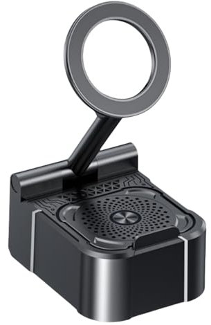 Support Téléphone Bureau Support Magnétique avec Haut-Parleur Intégré