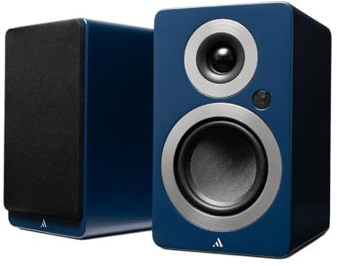 Argon Audio Forte A4 WiFi Active Streaming Speakers, Bluetooth, HDMI ARC, Phono Input, Blue