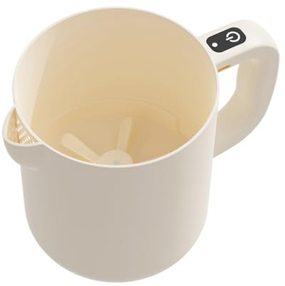 YRTUOP Sbattitore Elettrico per Uova,e Colino 2 in 1 | Ciotola Lavaggio Riso 1L, Mescolatore Automatico Per Latte Liquidi