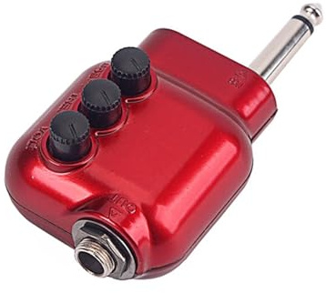 Kompakte Größe, Vorverstärker für Akustikgitarre, Ersatzgitarren, Tonabnehmer, EQ-Equalizer, Vorverstärker, 6,35 mm Stecker, langlebig, kompakte Größe, geringes Gewicht