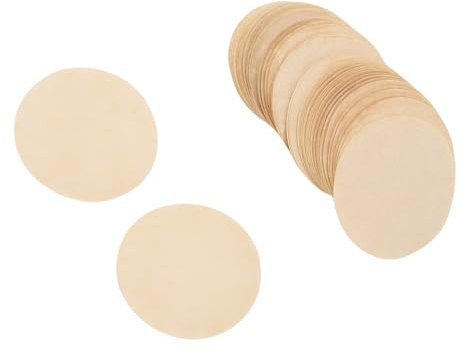 Oreilet 500pcs Percolateur Non licencié Papier de Filtre à café, Filtre Cafetière 27 Mm Round, Disque Filtre Papier à café Jetable pour les Fabricants D'expresso Camping Home Office
