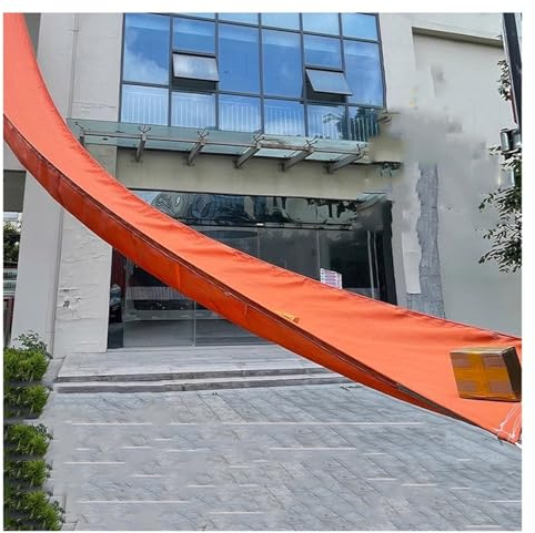 Heavy-Duty Tarpaulin Material 1.5x10m Conveyor Belt 54kg Load Capacity Freight Handling High-Performance Unloading Chute for Warehouses Loading & Unloading Tasks