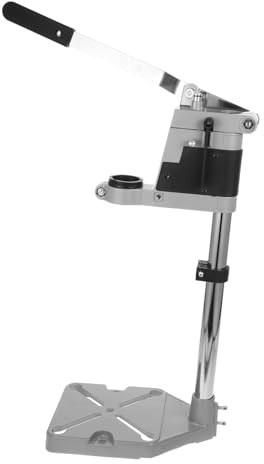 PartyKindom Electric Drill Press Stand Hand Drill Press Aluminium Single-hole Base Repair and Workshop Use