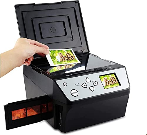 22MP Slide Scanner, Convert 135 Film, 35mm Slides, 110 Film, Photos, Documents, and Business Cards to HD JPG Files, USB Output Support